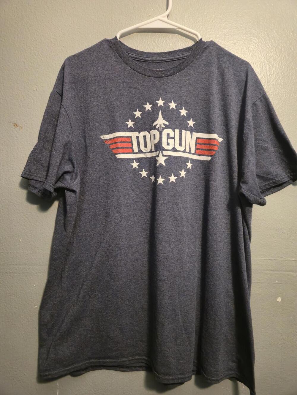 Top Gun THE MOVIE BLUE Graphic T-Shirt MENS SIZE XL